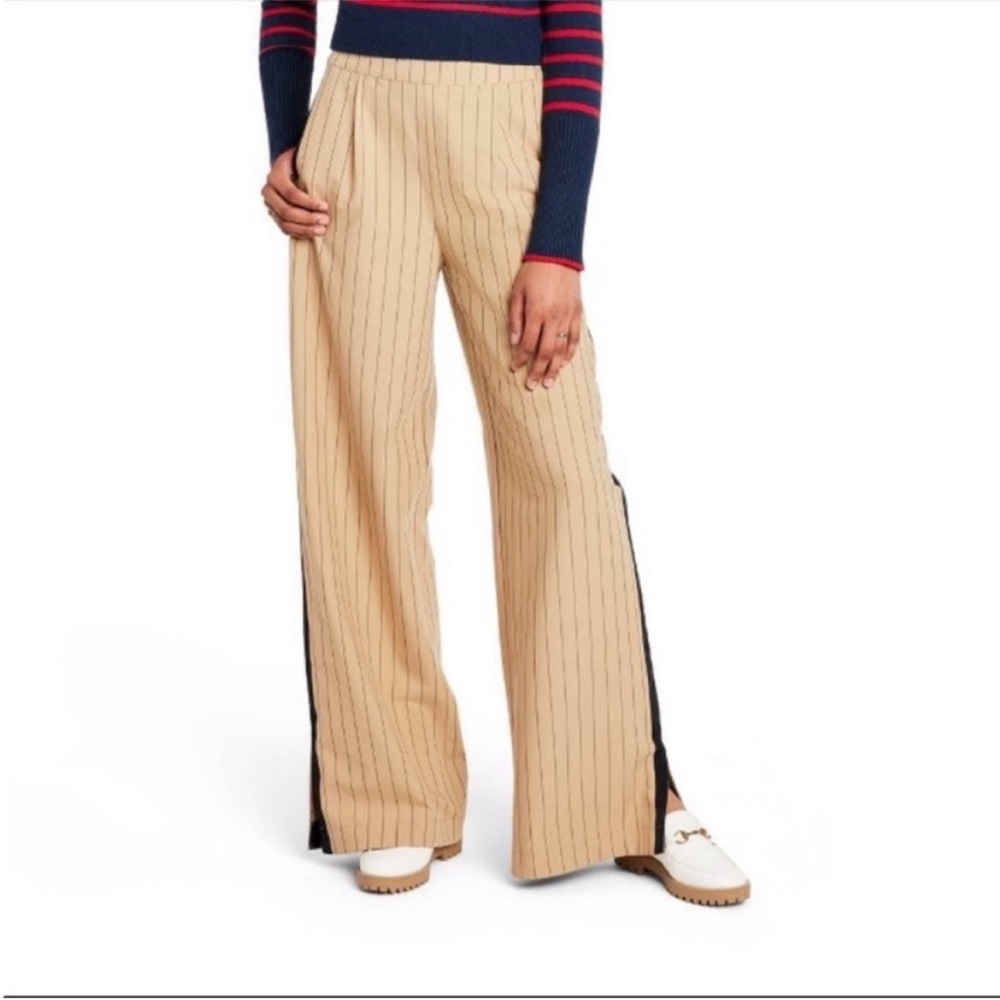 NWOT La Ligne for Target Side Stripe Wide Leg Trousers